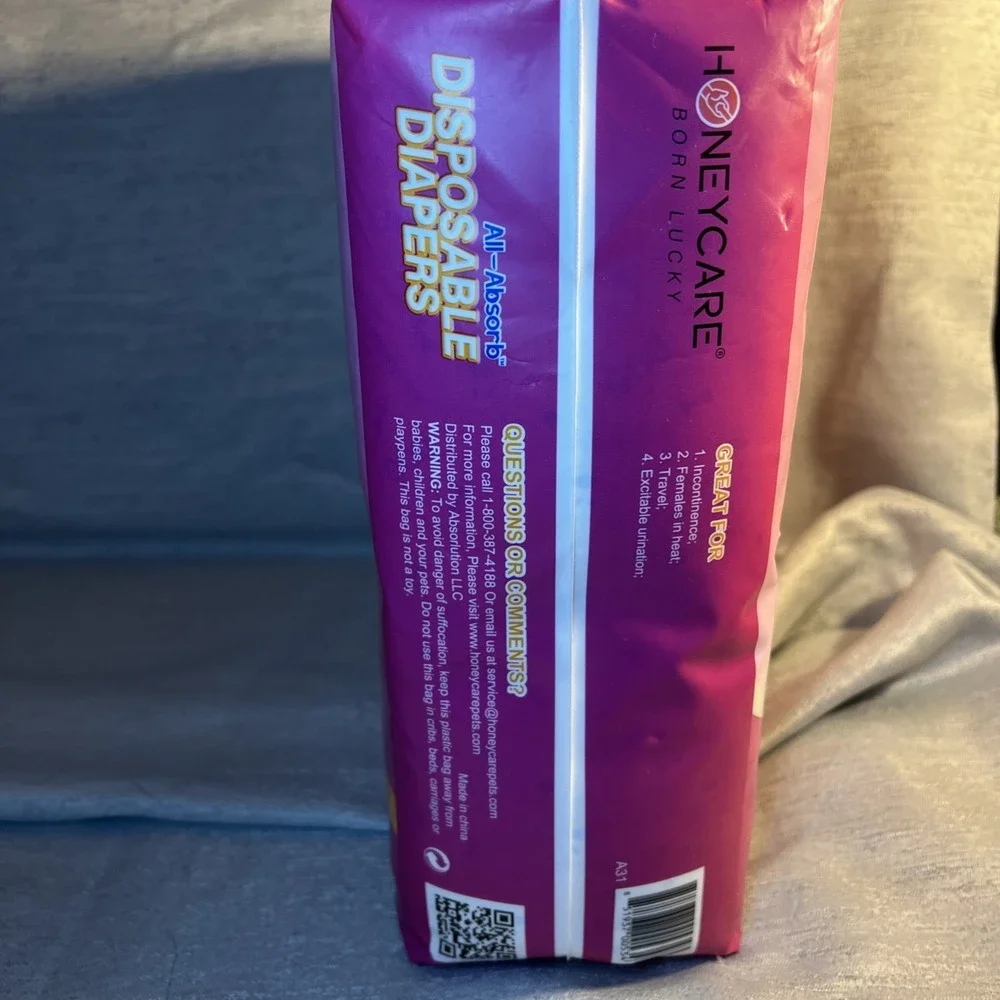 All-Absorb Small Disposable Dog Diapers - 40 Count with Wetness Indicator